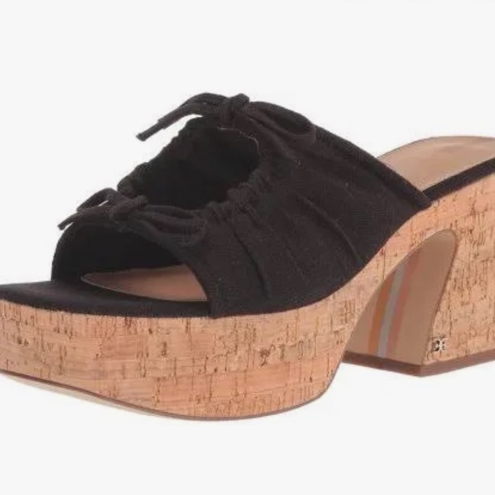 SAM EDELMAN Dova Cork Platform Wedge Sandals